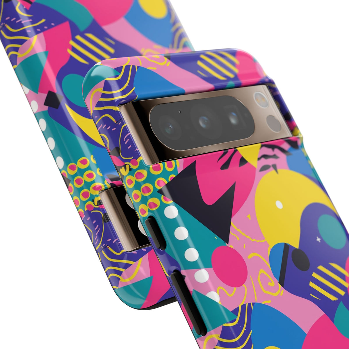 90s Themed Seamless Pattern Phone Case – Embrace Retro Style and Protection 283