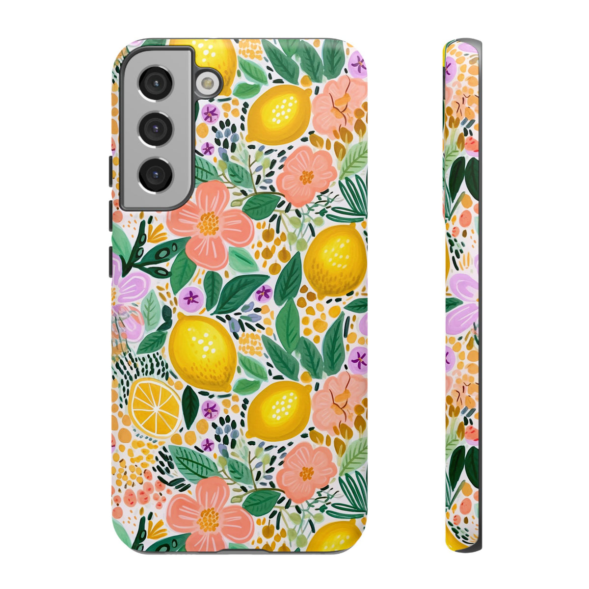 Cute Summer Lemons Phone Case – Refreshing Citrus Design for Your Phone