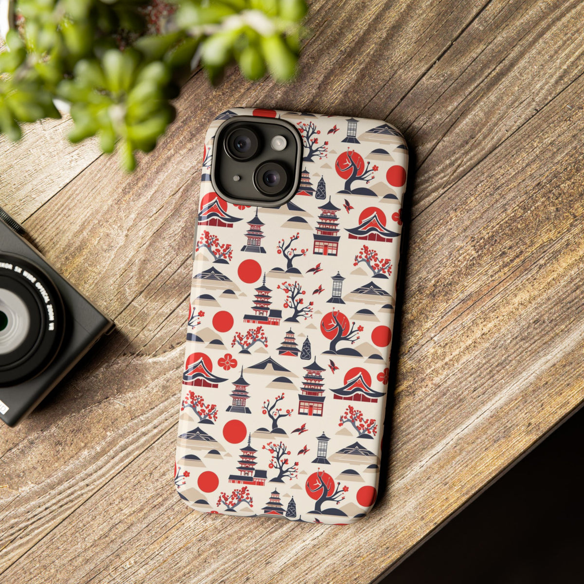 Japanese Pattern Phone Case – Elegant & Timeless Design for Your Phone 013