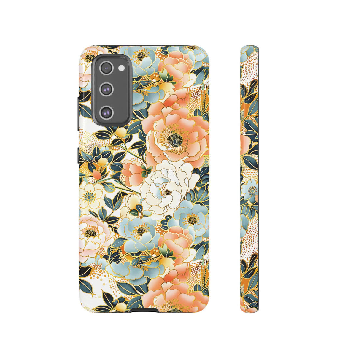 Japanese Blossom Asian Floral Design Phone Case – Elegant Floral Phone Cover 5