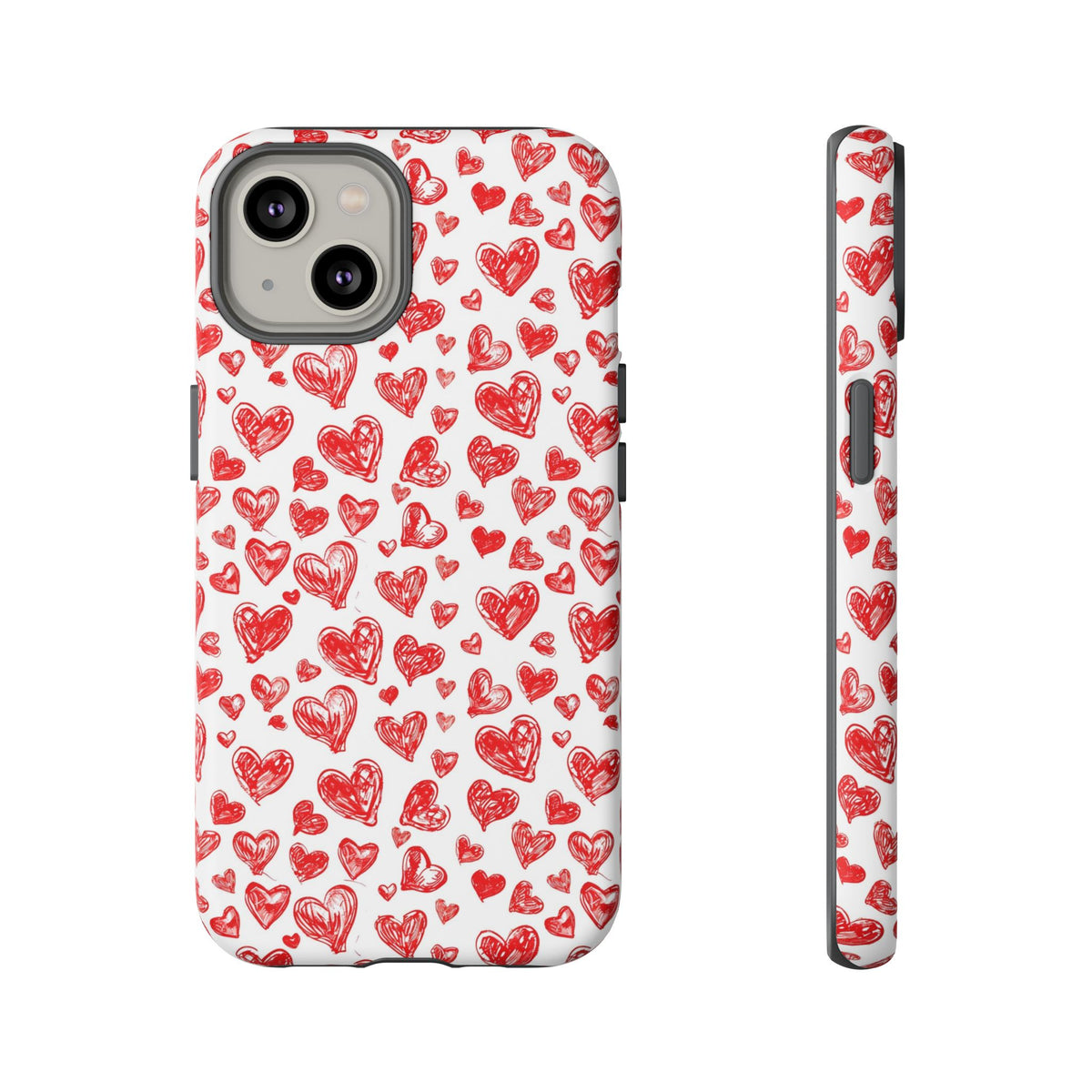 Heart Pattern Phone Case – Stylish & Loving Design for Your Device 814