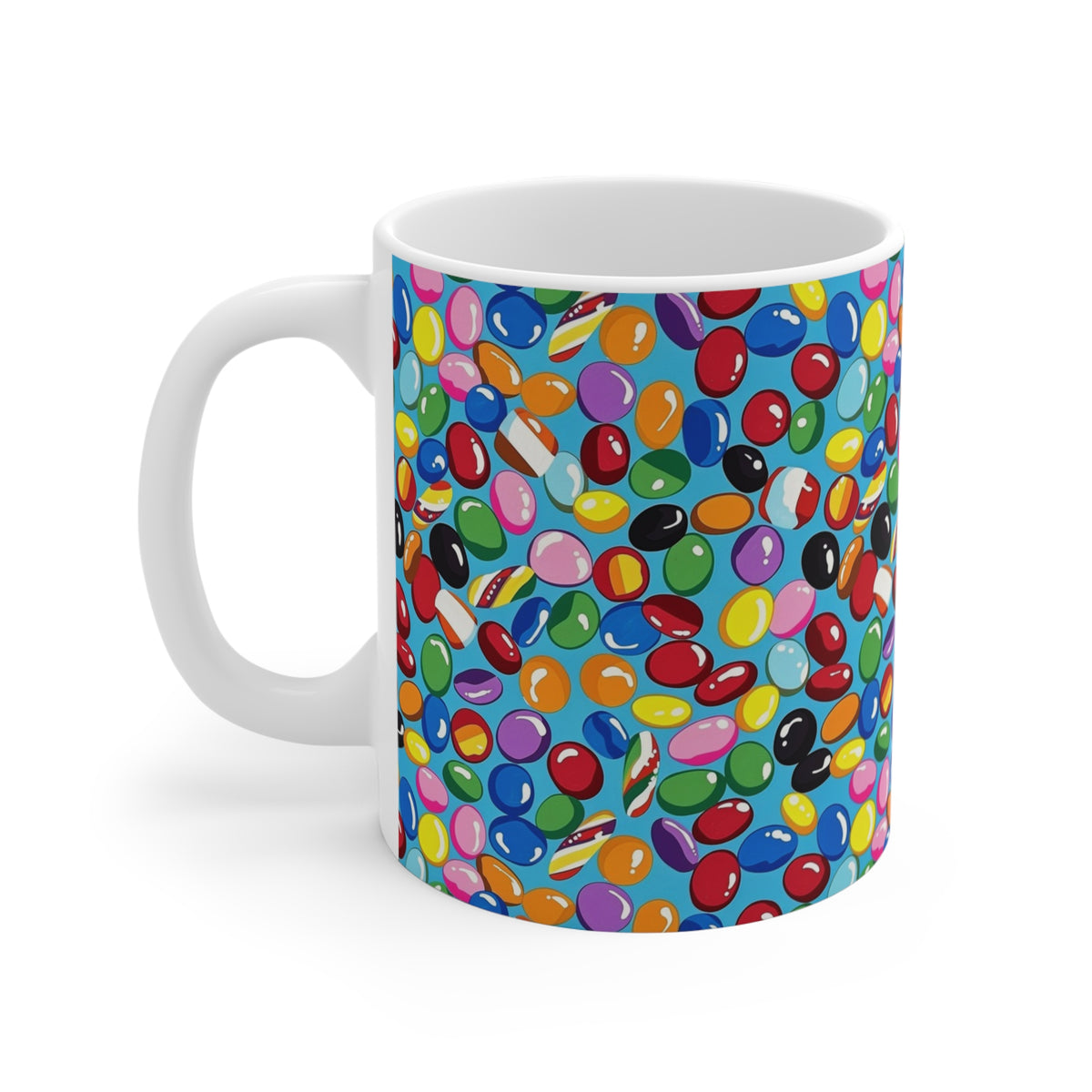 Colorful All-Over Candy Theme Coffee Mug Fun Ceramic Drinkware 290