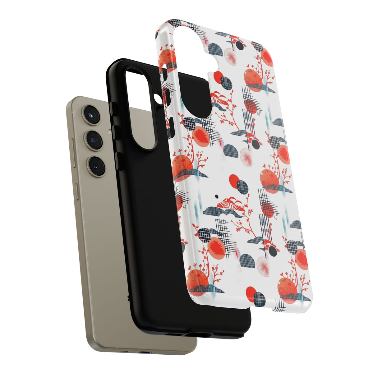 Japanese Pattern Phone Case – Elegant & Timeless Design for Your Phone 082