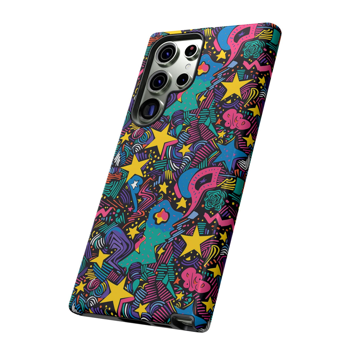 90s Themed Seamless Pattern Phone Case – Embrace Retro Style and Protection 227