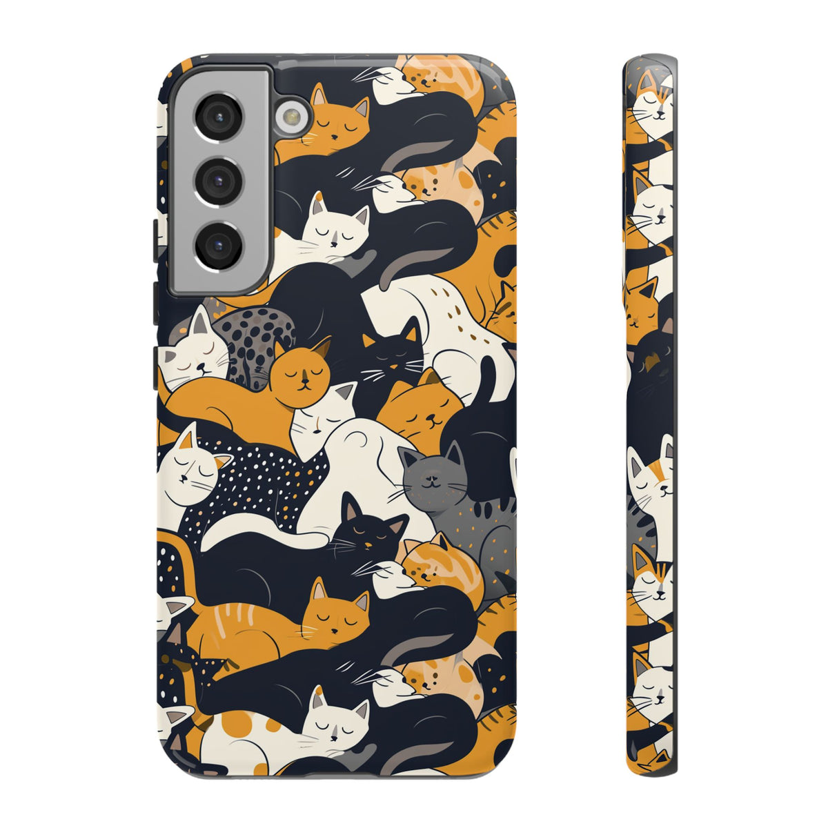 Seamless Cat Pattern Design Phone Case – Playful and Stylish Cat-Themed Phone Cover 2