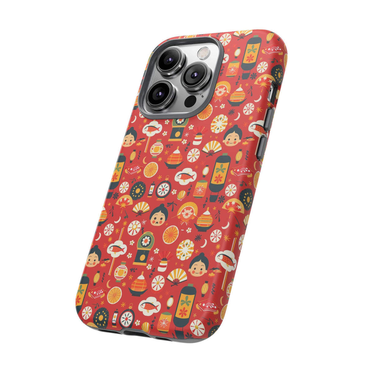 Japanese Pattern Phone Case – Elegant & Timeless Design for Your Phone 087