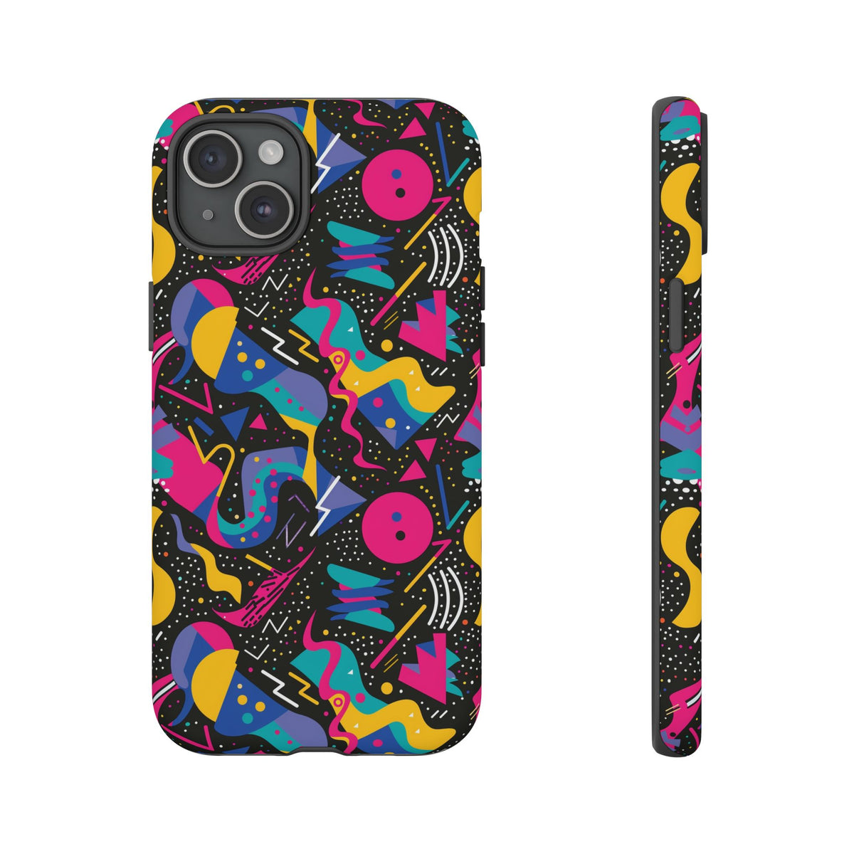 90s Themed Seamless Pattern Phone Case – Embrace Retro Style and Protection 302