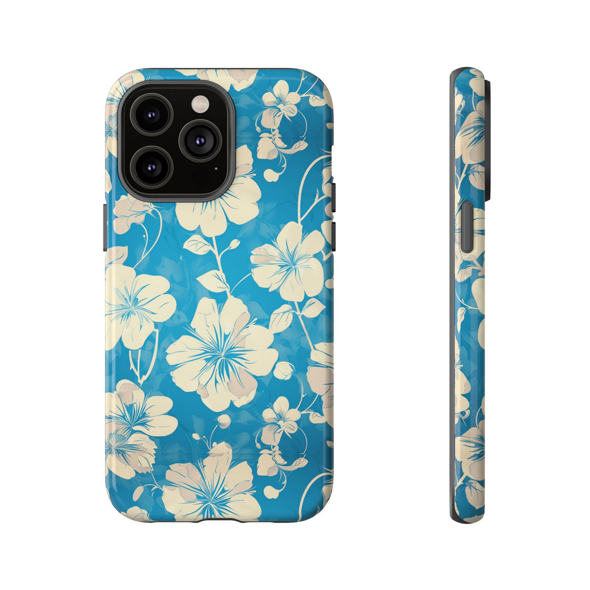 Blue Floral Seamless Pattern Phone Case