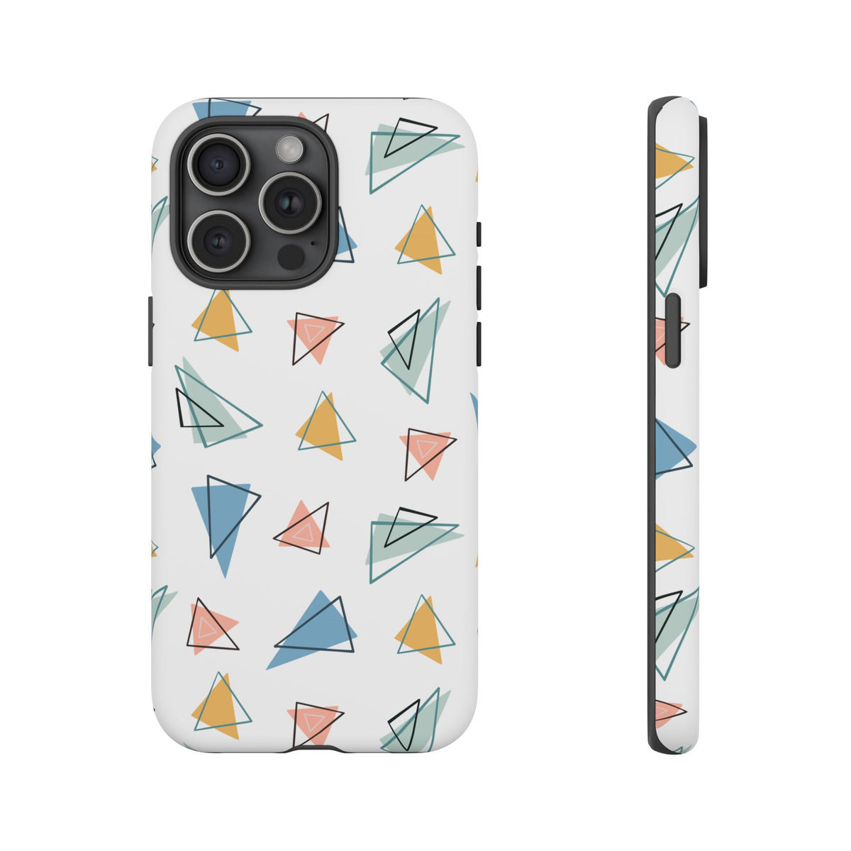 Triangle Pattern Phone Case – Modern & Durable Geometric Design