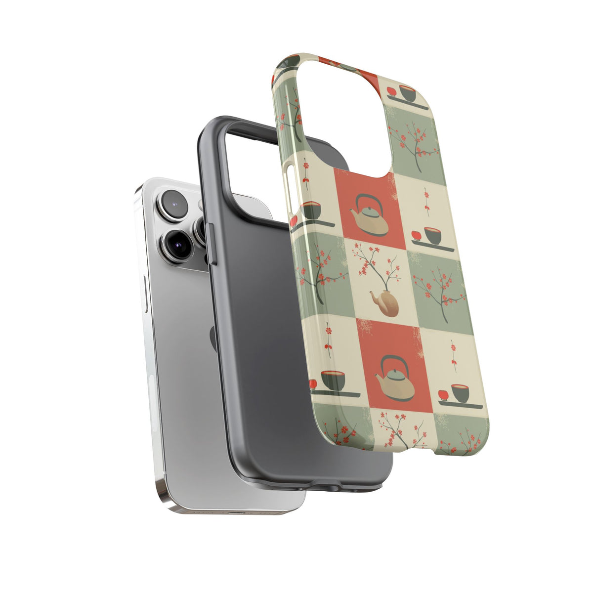 Japanese Pattern Phone Case – Elegant & Timeless Design for Your Phone 505