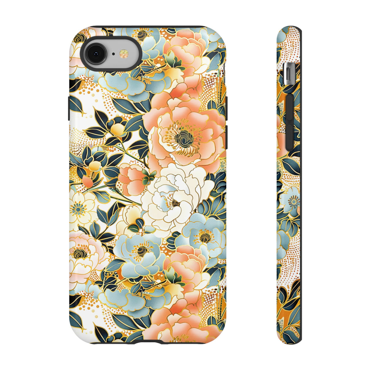 Japanese Blossom Asian Floral Design Phone Case – Elegant Floral Phone Cover 5