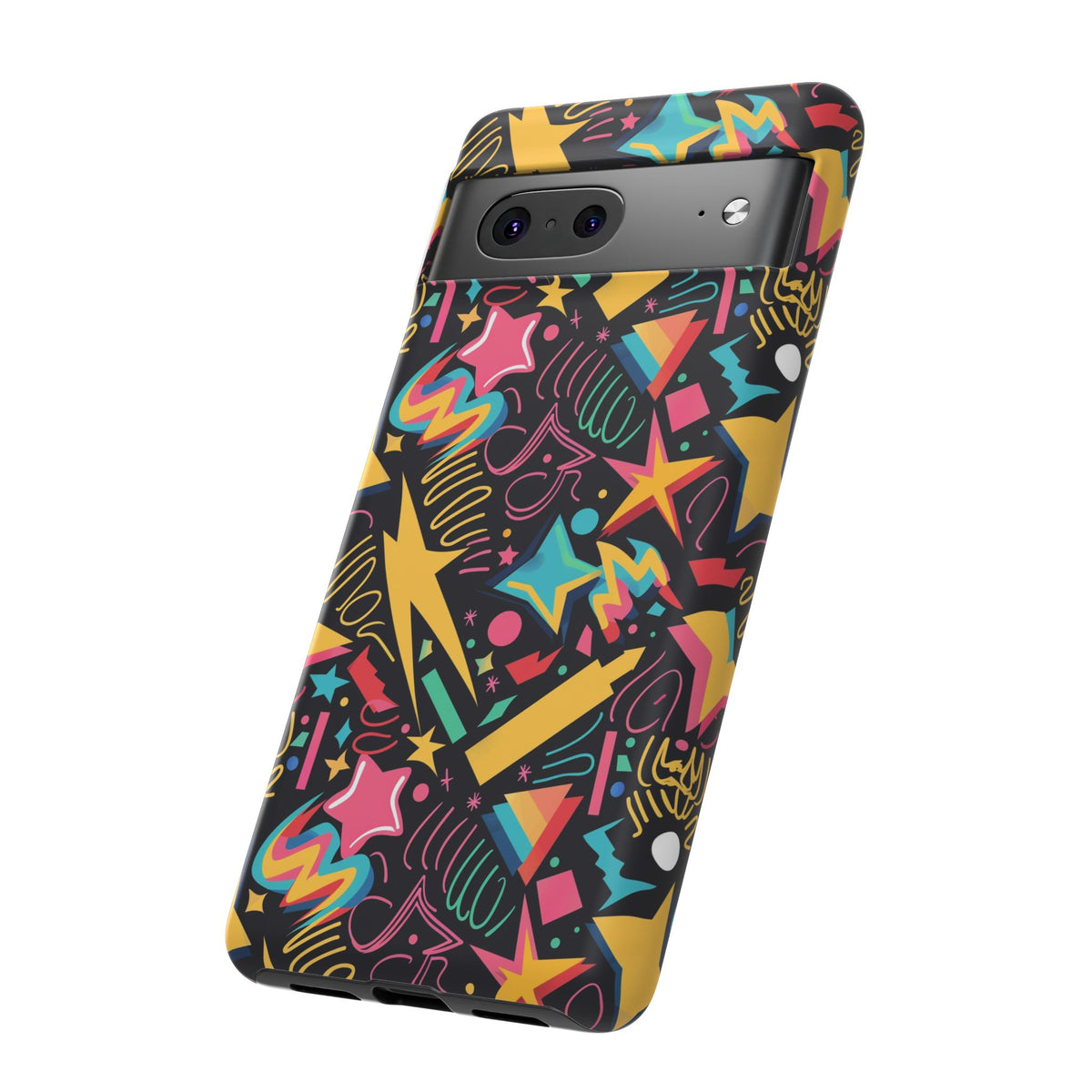 90s Themed Seamless Pattern Phone Case – Embrace Retro Style and Protection 232