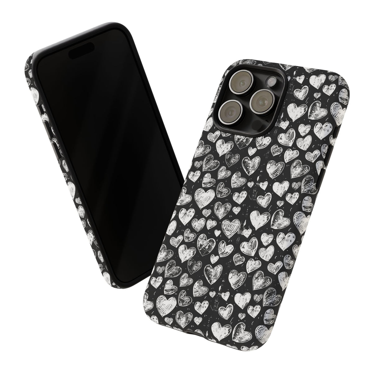 Heart Pattern Phone Case – Stylish & Loving Design for Your Device 815