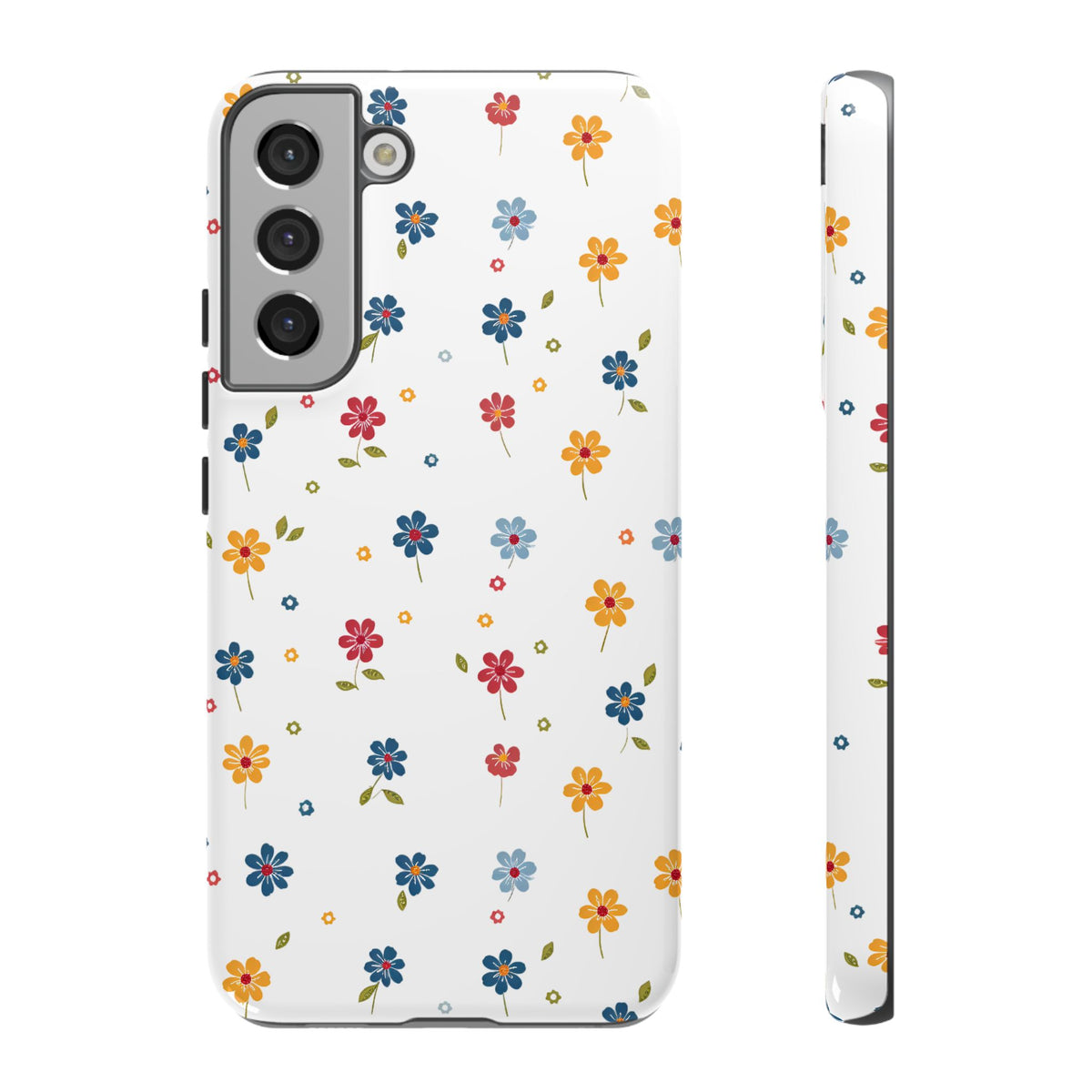 Wild Flowers Garden Stitch Phone Case – Nature-Inspired Floral Design