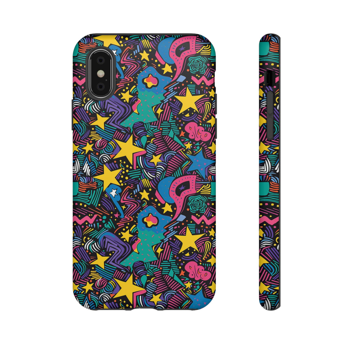 90s Themed Seamless Pattern Phone Case – Embrace Retro Style and Protection 227