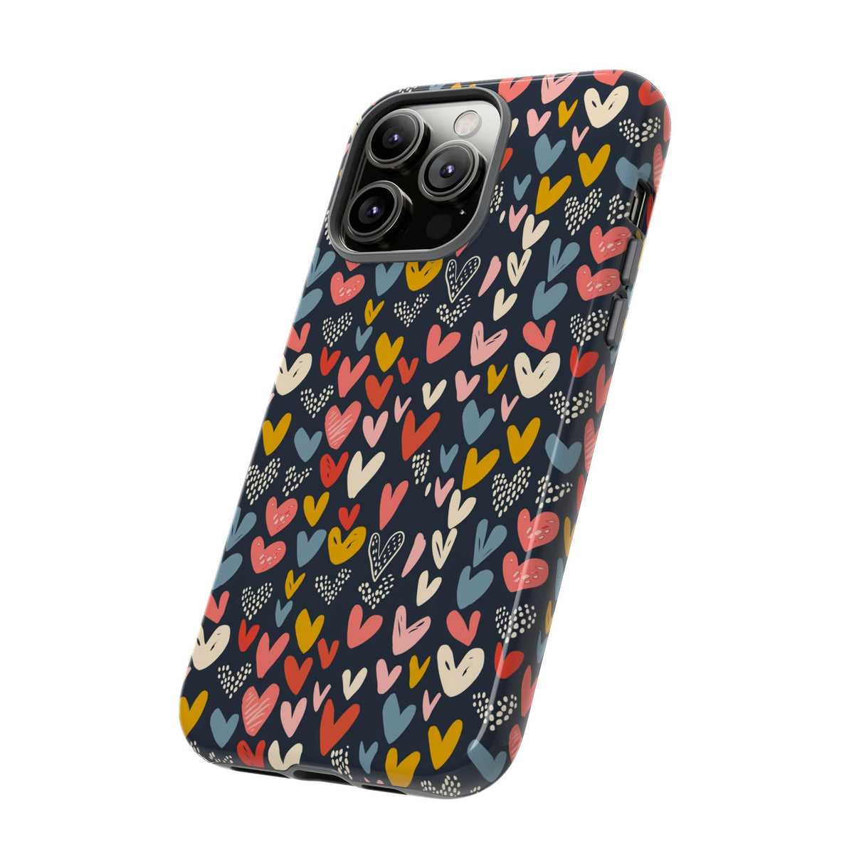 Heart Pattern Phone Case – Stylish & Loving Design for Your Device 816