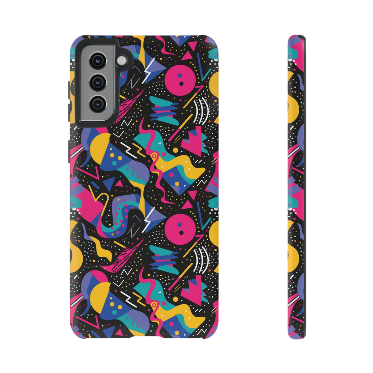 90s Themed Seamless Pattern Phone Case – Embrace Retro Style and Protection 302