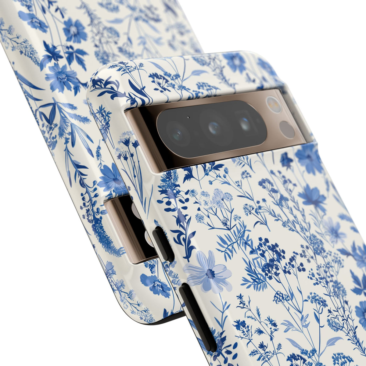 Blue French Toile Phone Case – Timeless Elegance and Classic Style