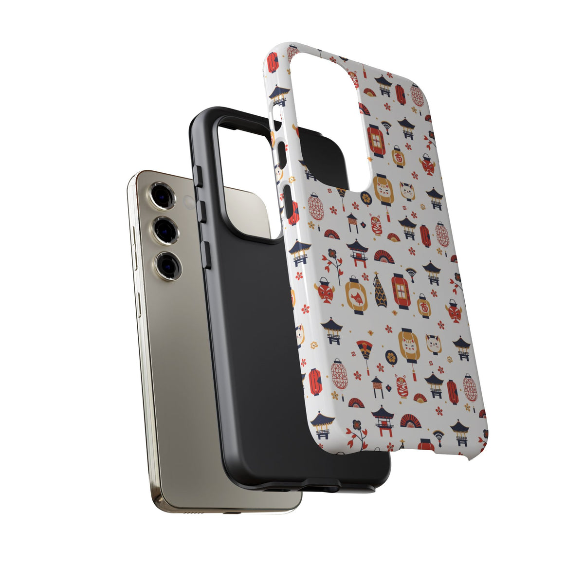 Japanese Pattern Phone Case – Elegant & Timeless Design for Your Phone 121