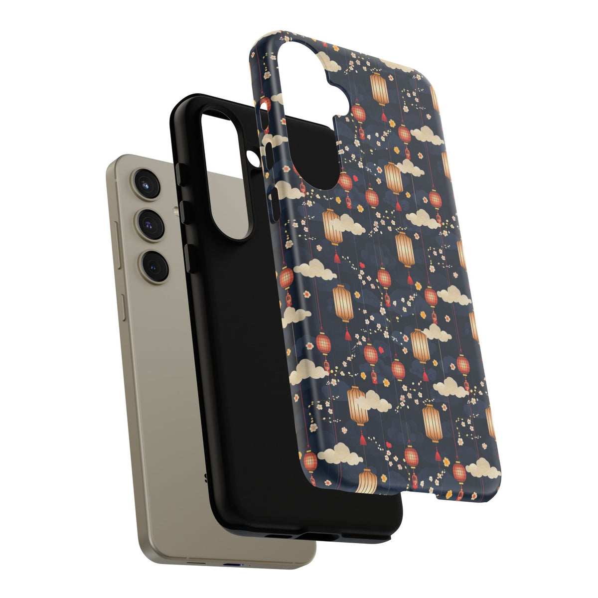 Japanese Pattern Phone Case – Elegant & Timeless Design for Your Phone 470