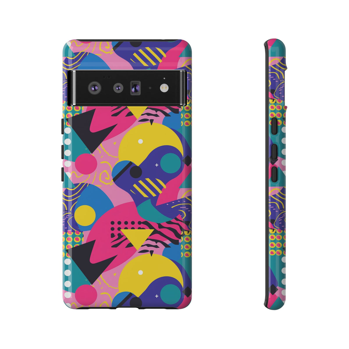 90s Themed Seamless Pattern Phone Case – Embrace Retro Style and Protection 283