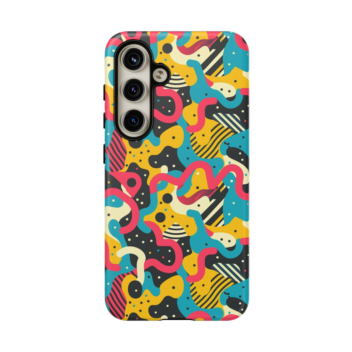 90s Themed Seamless Pattern Phone Case – Embrace Retro Style and Protection 238