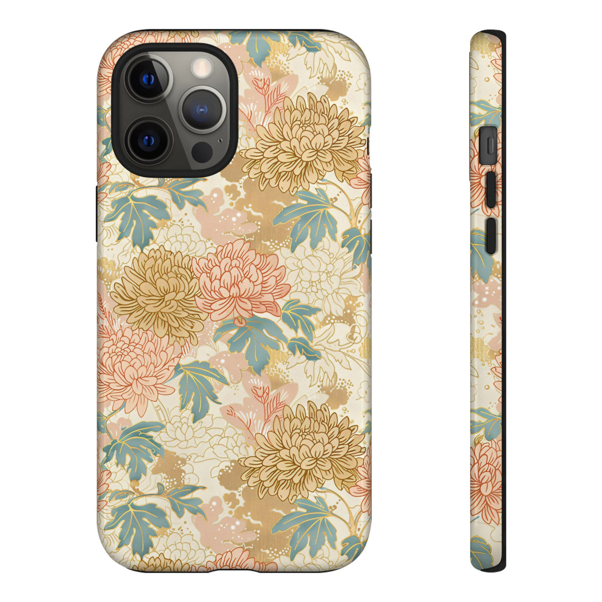 Japanese Blossom Asian Floral Design Phone Case – Elegant Floral Phone Cover