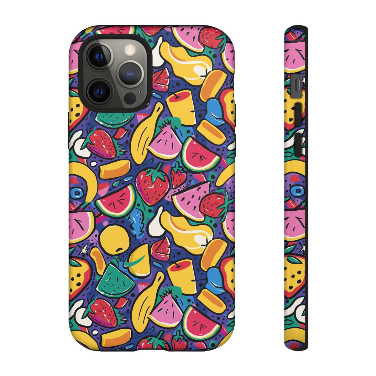 90s Themed Seamless Pattern Phone Case – Embrace Retro Style and Protection 316