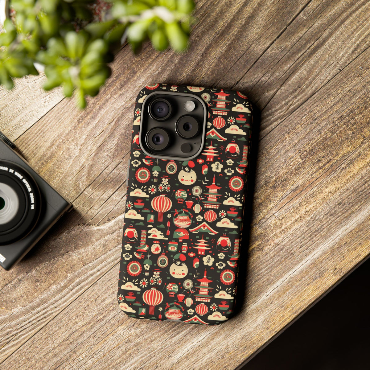 Japanese Pattern Phone Case – Elegant & Timeless Design for Your Phone 032