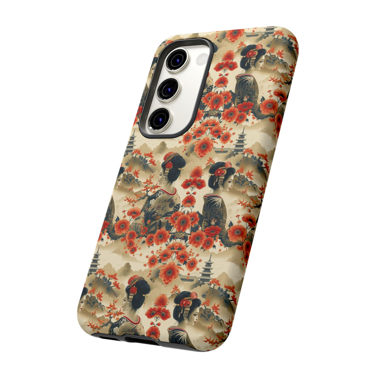 Japanese Pattern Phone Case – Elegant & Timeless Design for Your Phone 066