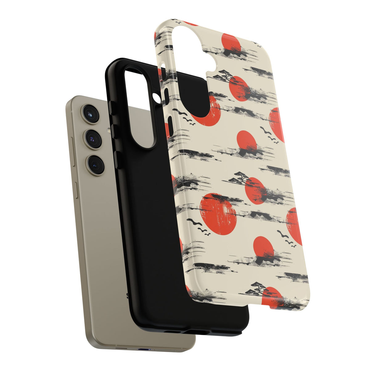 Japanese Pattern Phone Case – Elegant & Timeless Design for Your Phone 077