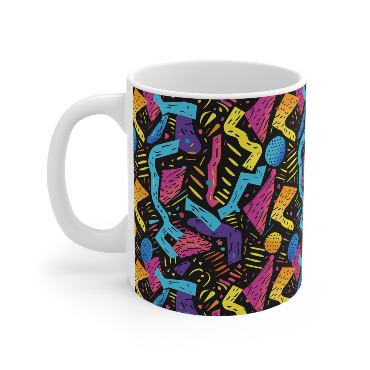 90s Retro Coffee Mug - Full Wrap Design 489