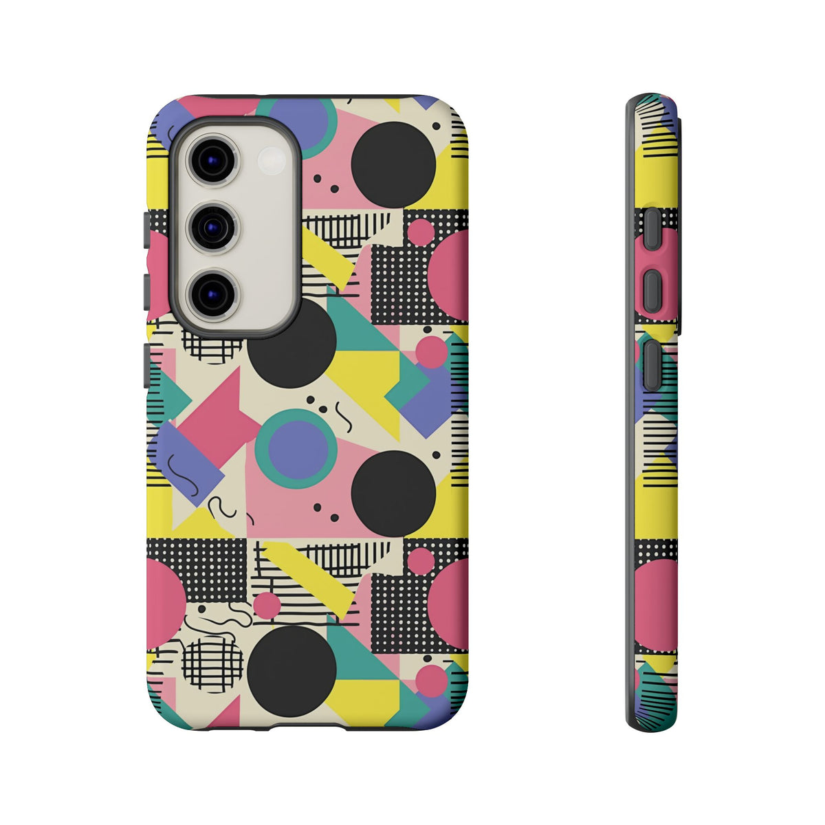 90s Themed Seamless Pattern Phone Case – Embrace Retro Style and Protection 228