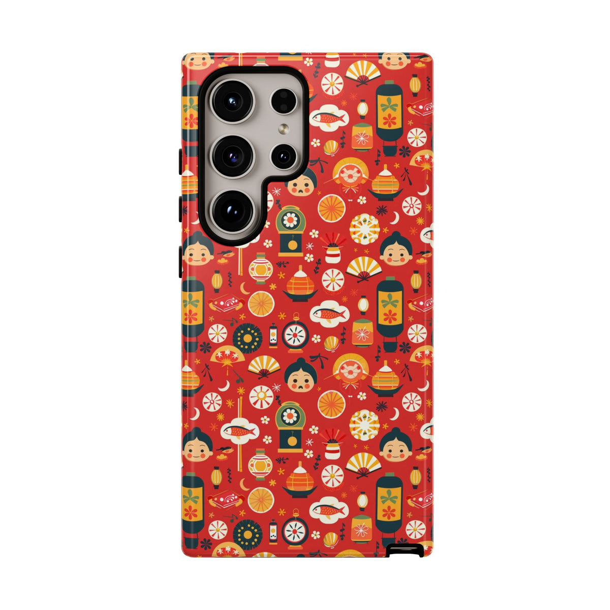 Japanese Pattern Phone Case – Elegant & Timeless Design for Your Phone 087