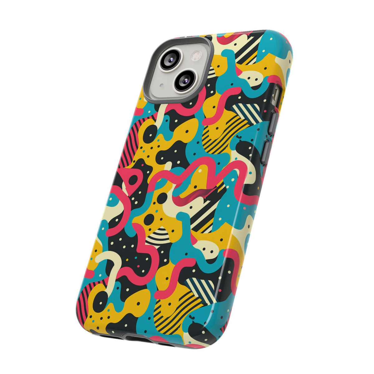 90s Themed Seamless Pattern Phone Case – Embrace Retro Style and Protection 238