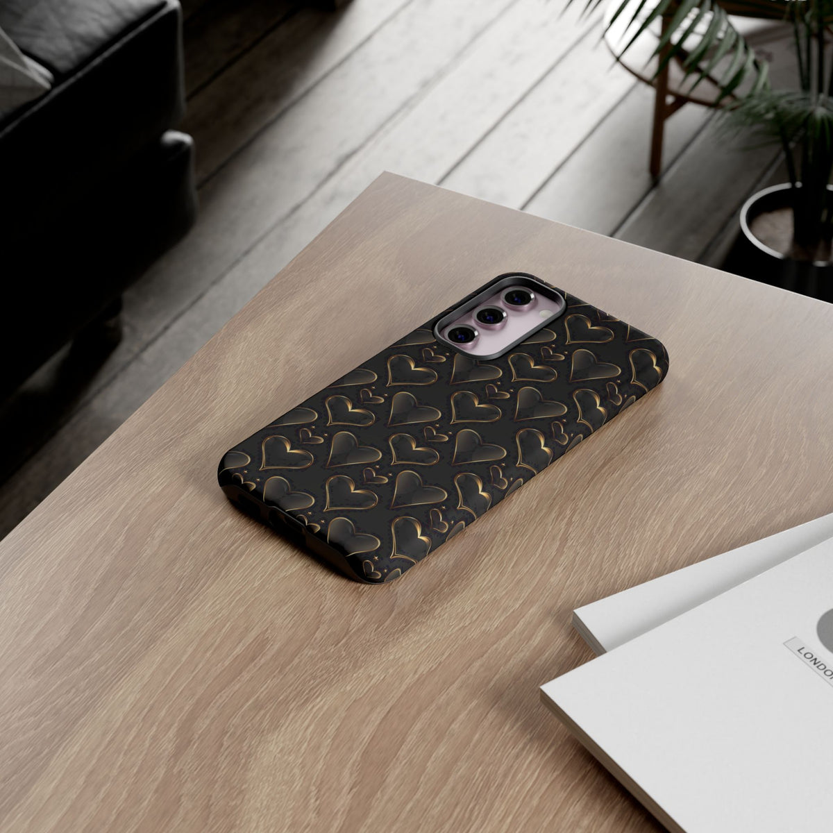 Heart Pattern Phone Case – Stylish & Loving Design for Your Device 362