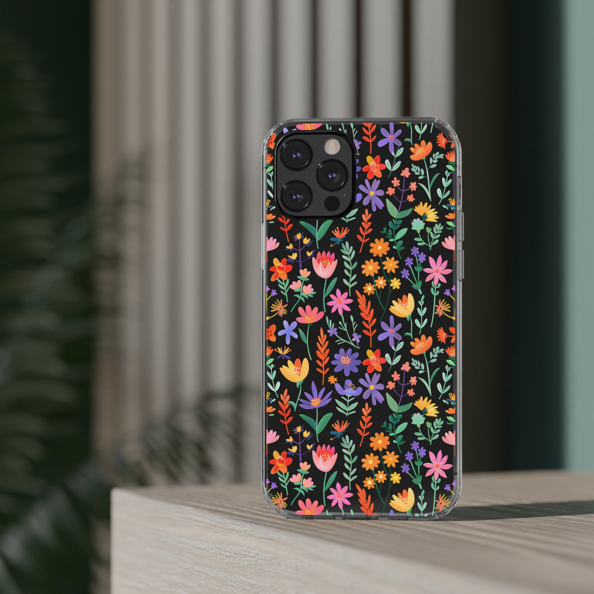 Wild Flowers Garden Stitch Phone Case – Nature-Inspired Floral Design 11