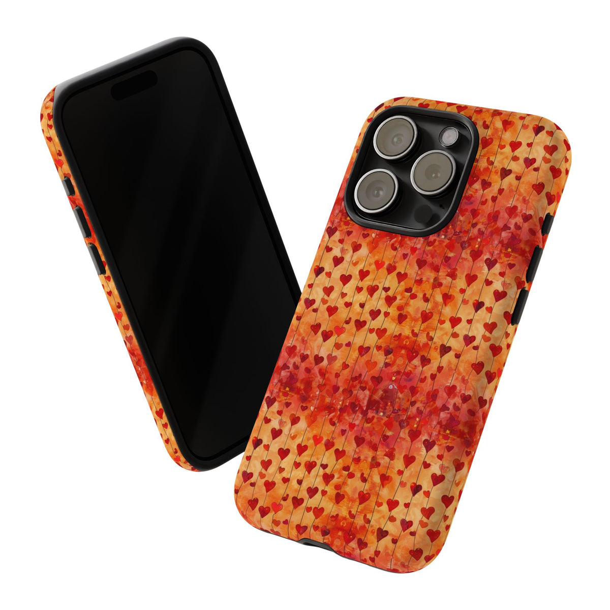 Heart Pattern Phone Case – Stylish & Loving Design for Your Device 827