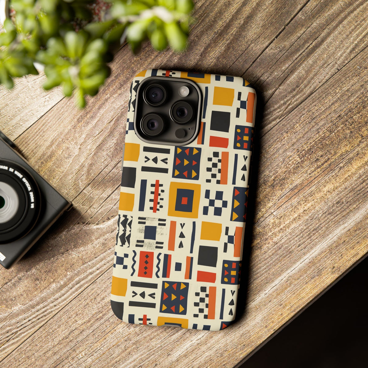 Stylish African Pattern Phone Case – Unique and Vibrant Protection 104