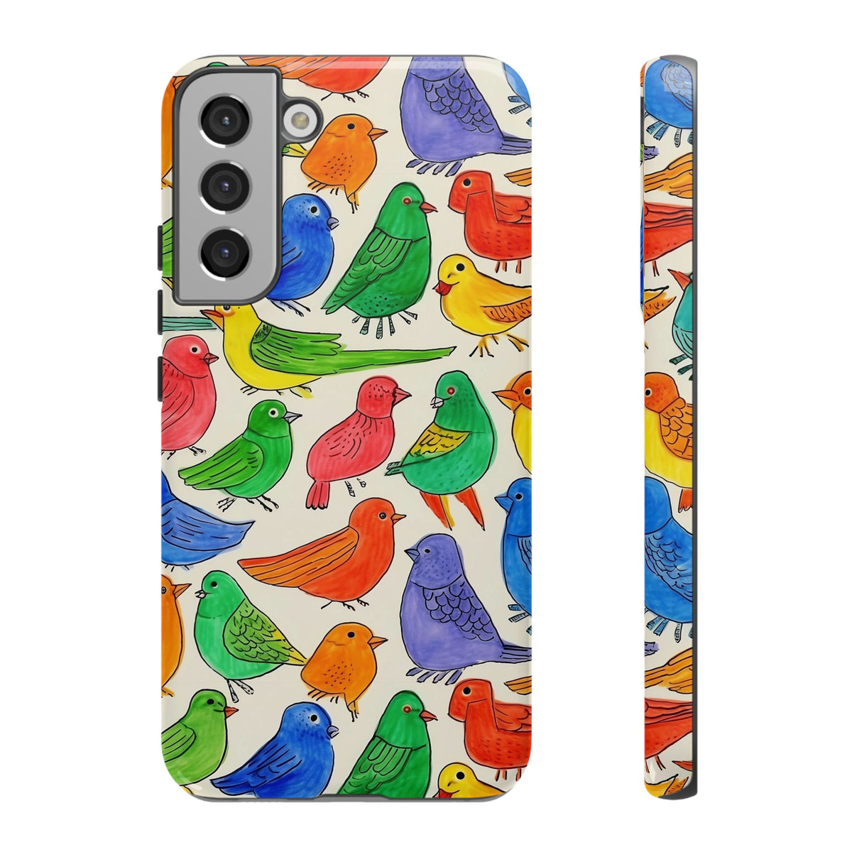 Birds Seamless Pattern Phone Case – Elegant and Timeless Avian Design 2