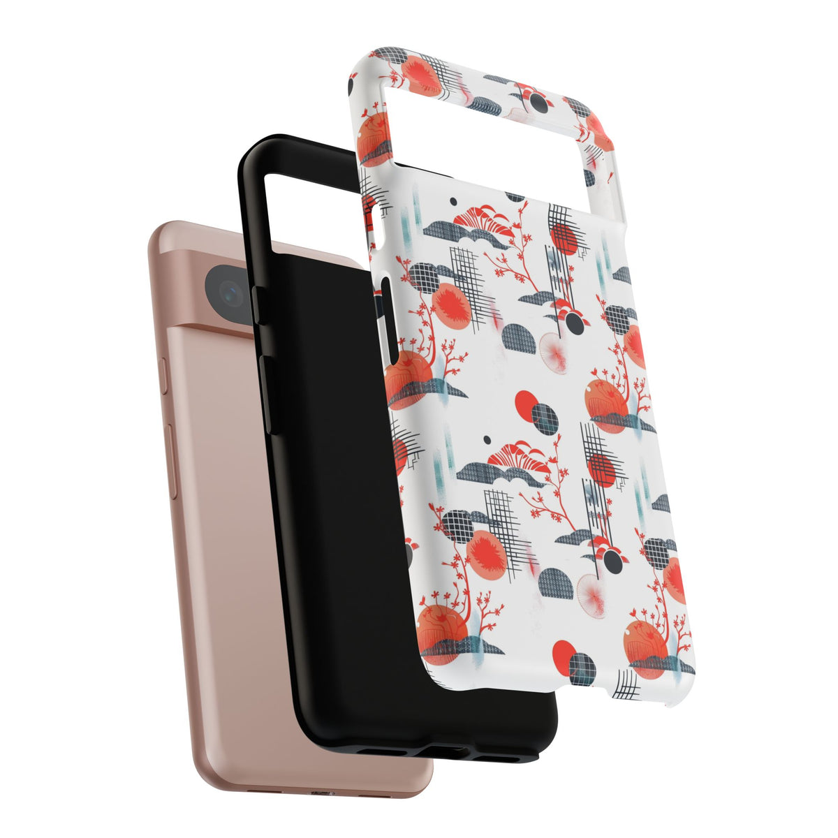 Japanese Pattern Phone Case – Elegant & Timeless Design for Your Phone 082