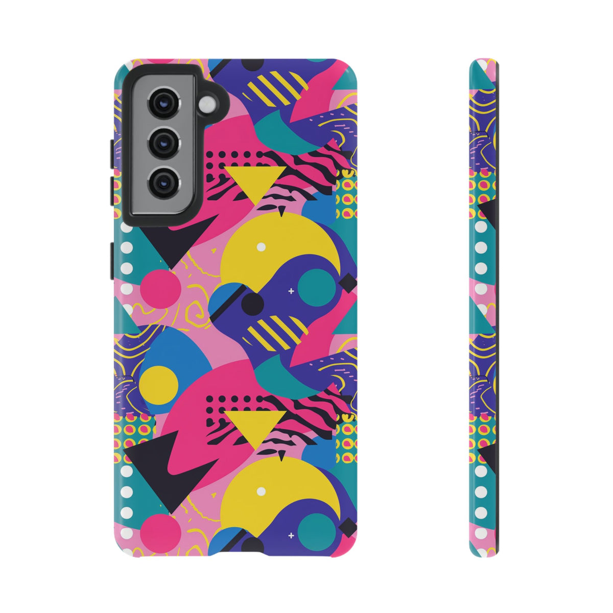 90s Themed Seamless Pattern Phone Case – Embrace Retro Style and Protection 283