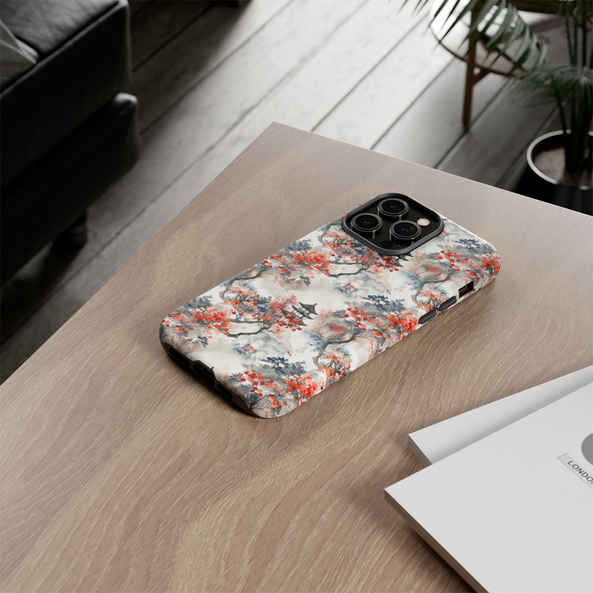 Japanese Pattern Phone Case – Elegant & Timeless Design for Your Phone 096