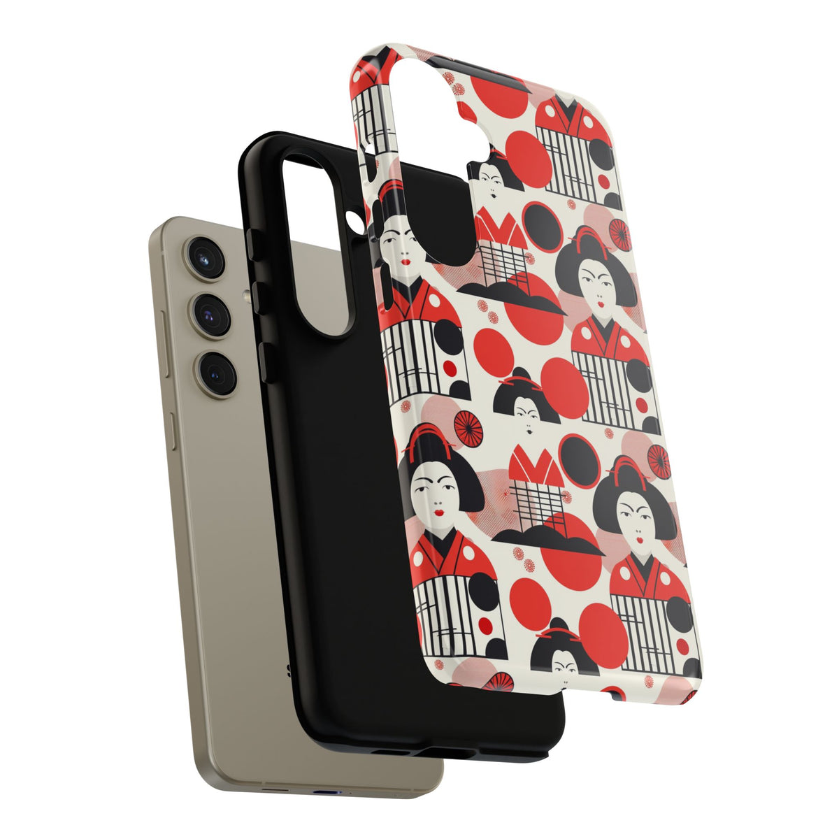 Japanese Pattern Phone Case – Elegant & Timeless Design for Your Phone 018