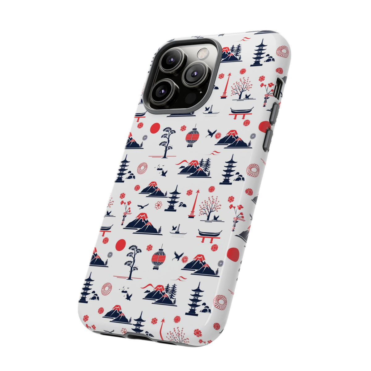 Japanese Pattern Phone Case – Elegant & Timeless Design for Your Phone 079