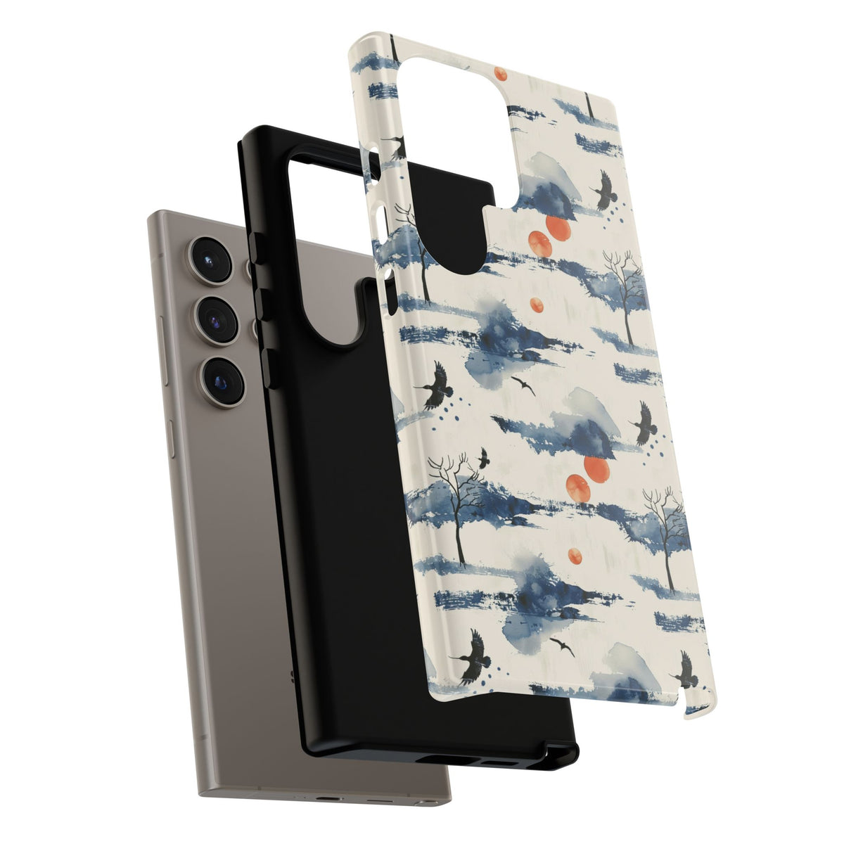 Japanese Pattern Phone Case – Elegant & Timeless Design for Your Phone 030