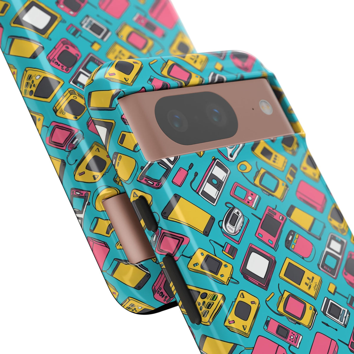 90s Themed Seamless Pattern Phone Case – Embrace Retro Style and Protection 237