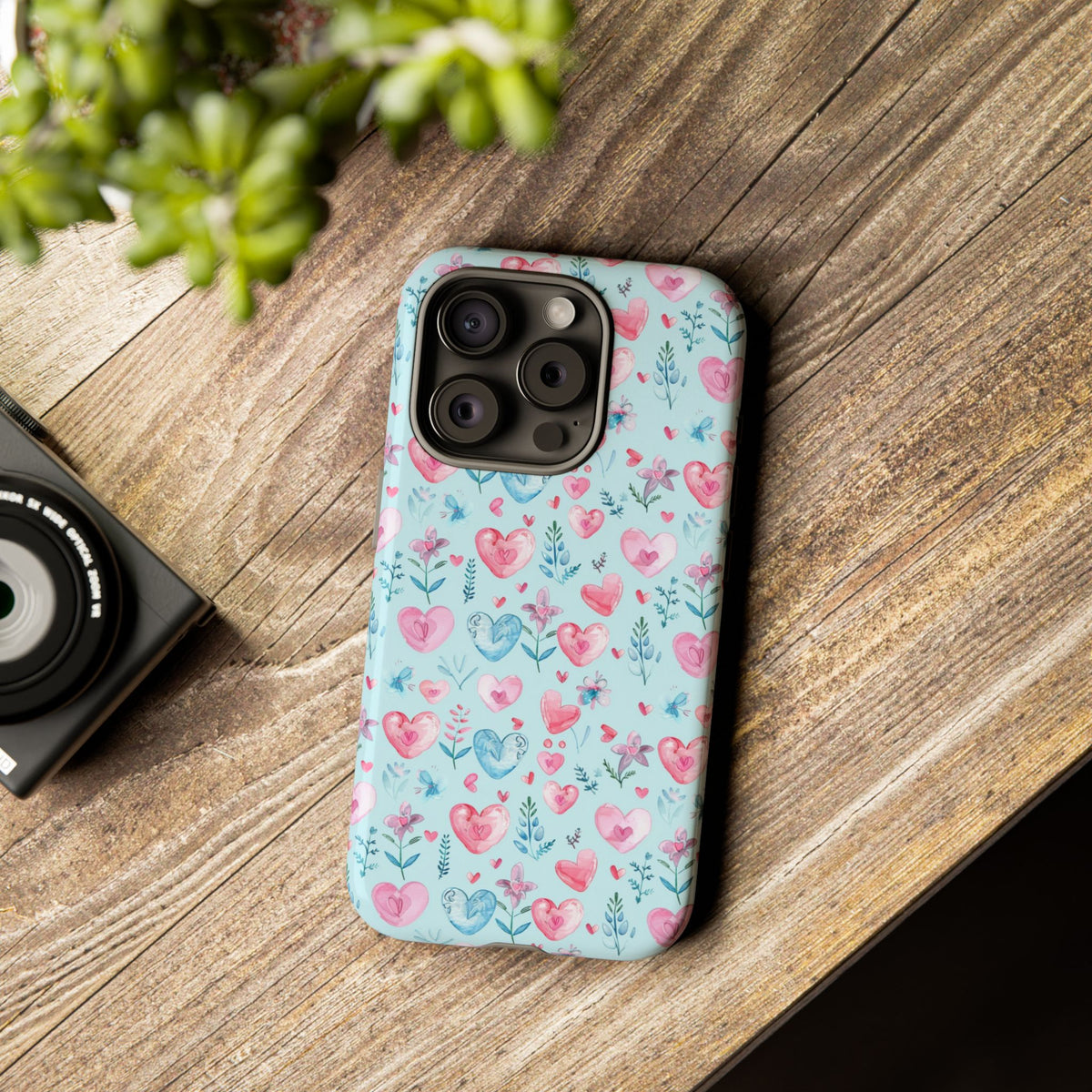 Heart Pattern Phone Case – Stylish & Loving Design for Your Device 228