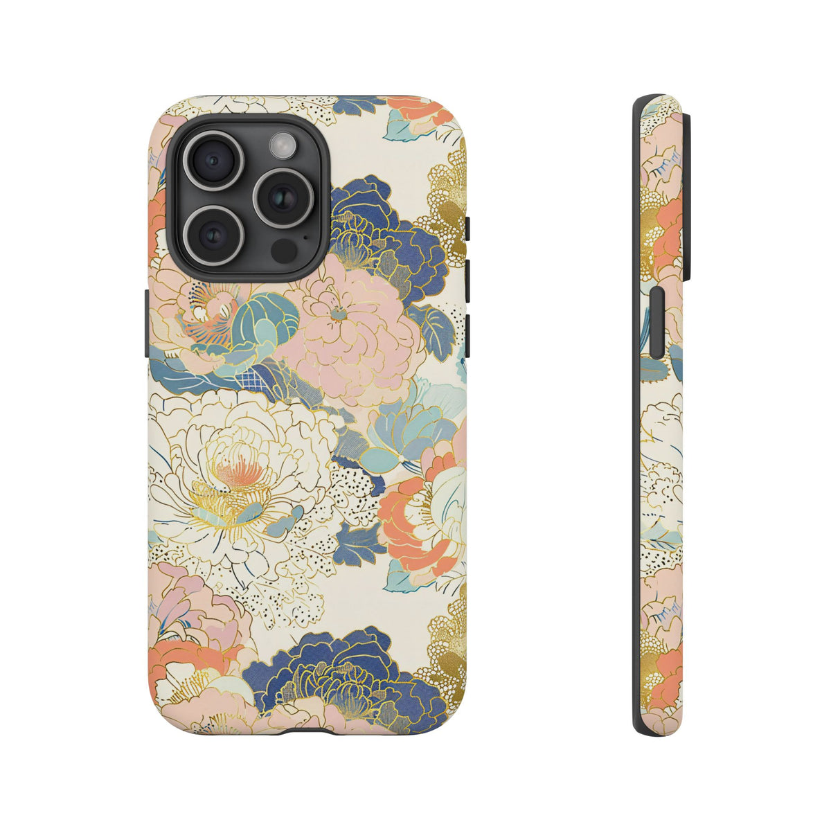 Japanese Blossom Asian Floral Design Phone Case – Elegant Floral Phone Cover 4