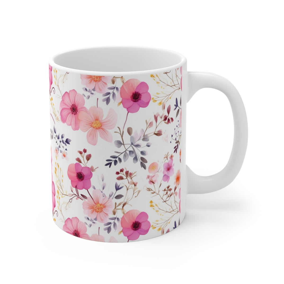 Various Watercolor Design All Over Coffee Mug – Unique Artistic Ceramic Coffee Cup 205